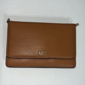 Michael Kors Tan Leather Wristlet